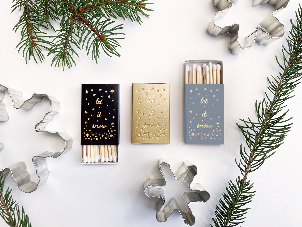 Let It Snow Matchbox | Hygge Winter Candle Lover Gift