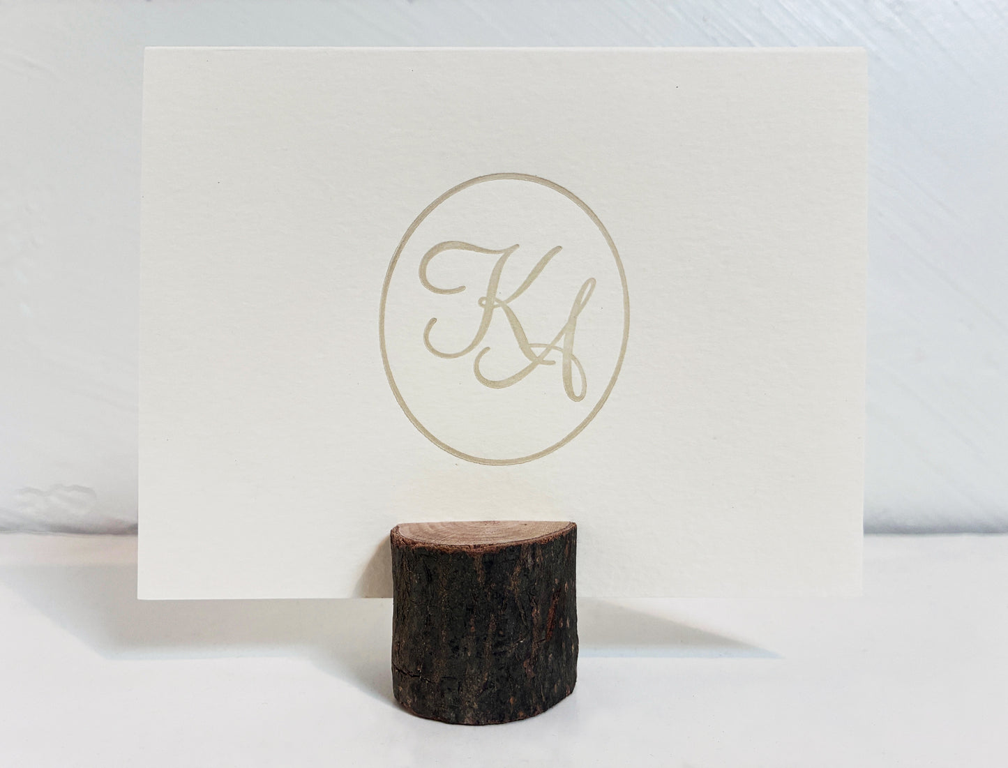 Custom Logo Letterpress Folding Card Stationery Set