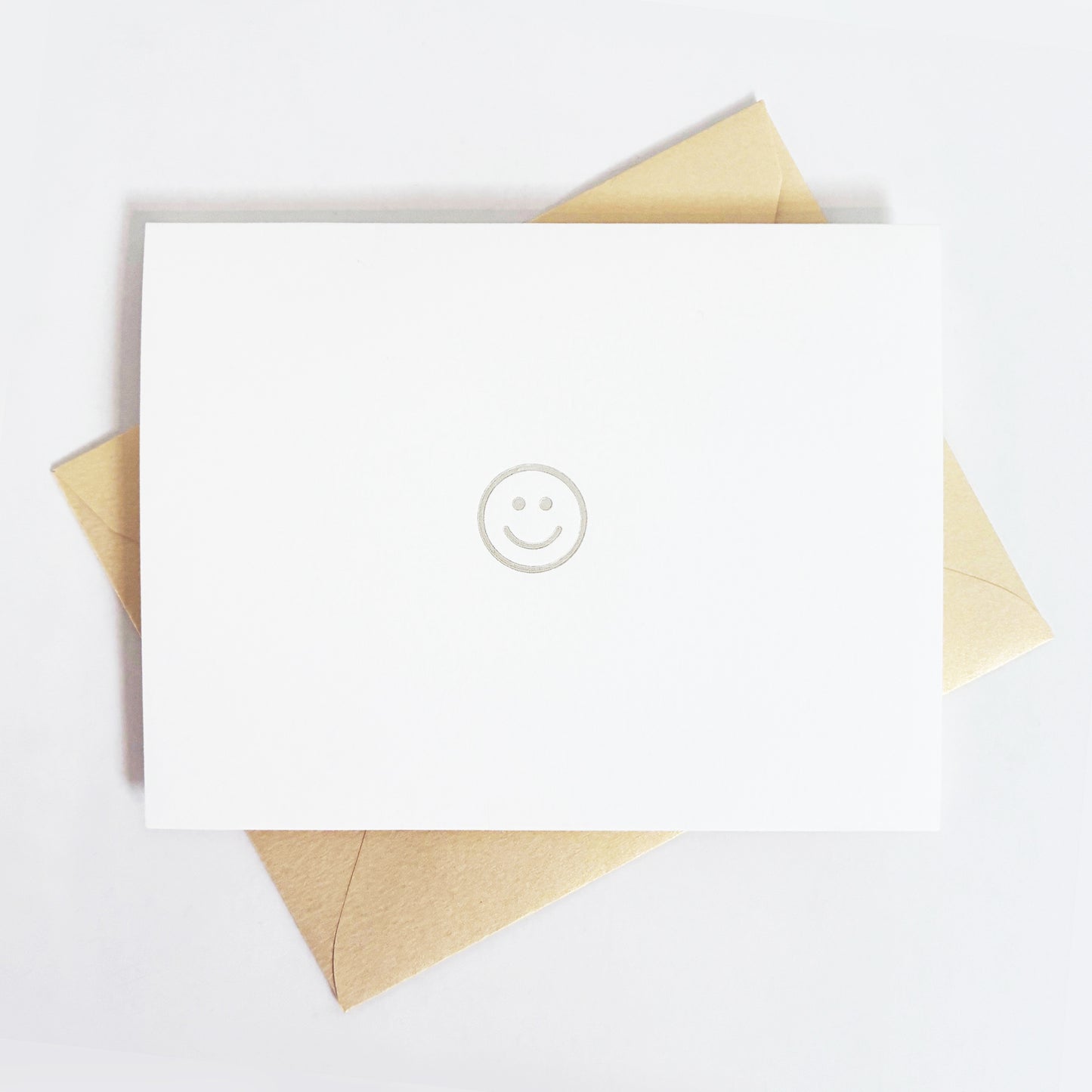 Smiley Face Greeting Card | Emoji Letterpress Card Series