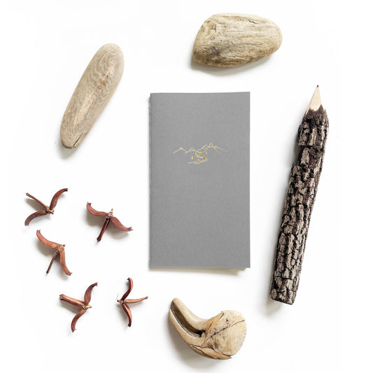 Snow Capped Mountains Mini Saddle Stitch Notebook