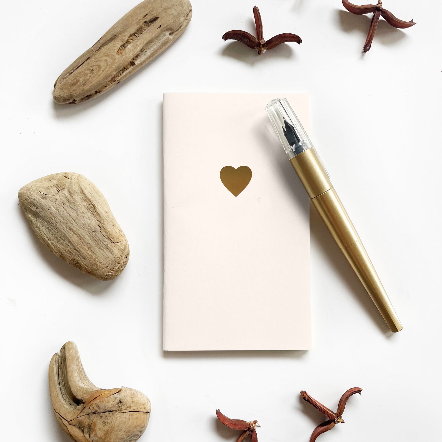 Classic Heart Mini Saddle Stitch Notebook | Be Mine Notebook