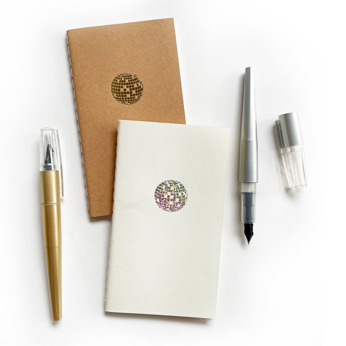 Custom Logo Foil Embossed Mini Saddle Stitch Notebooks