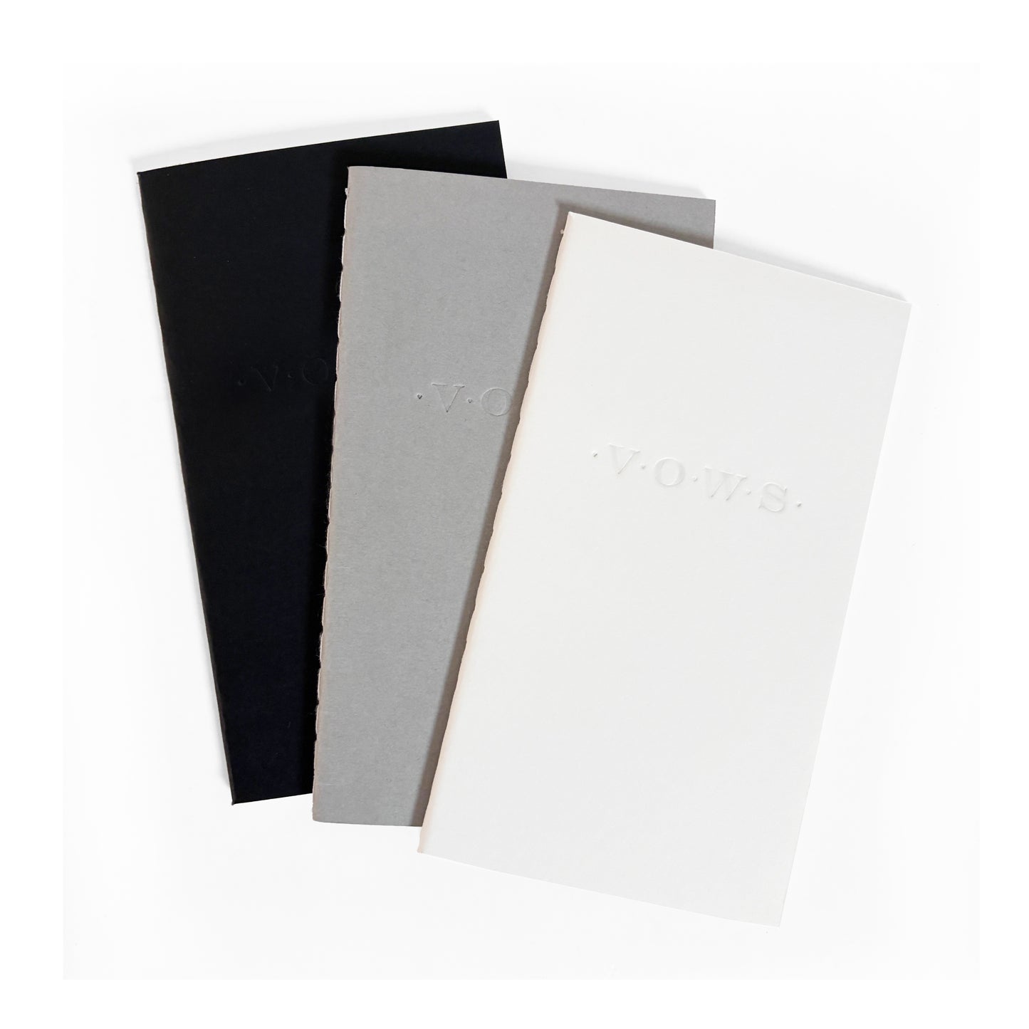 Wedding Vows Blind Deboss Mini Saddle Stitch Notebook