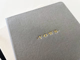 Wedding Vows Foil Embossed Linen Notebook - Studio Portmanteau