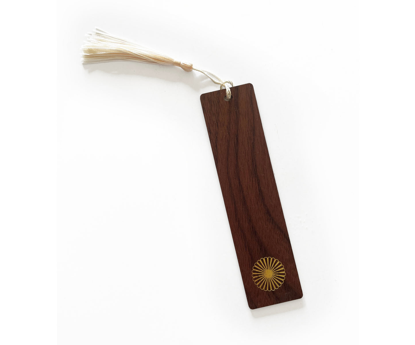Custom Logo or Text Foil Embossed Walnut Wood Bookmark