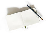 Custom Text Foil Embossed Square Linen Notebook - Studio Portmanteau