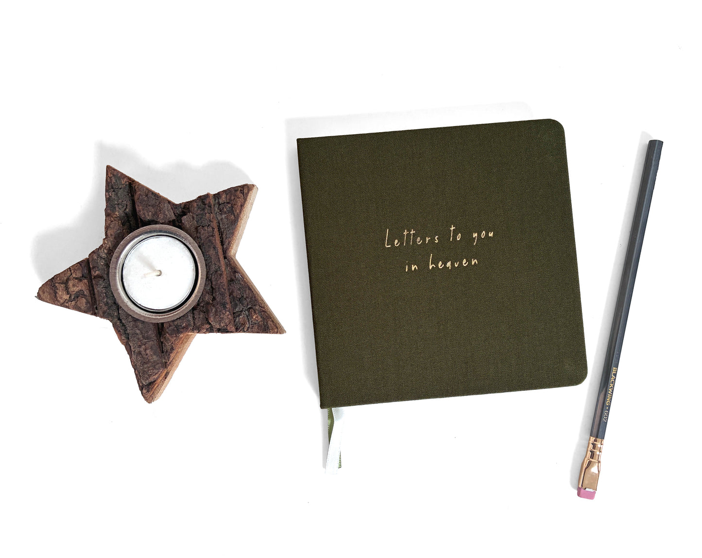 Letters to You in Heaven Linen Notebook | Grief Journal