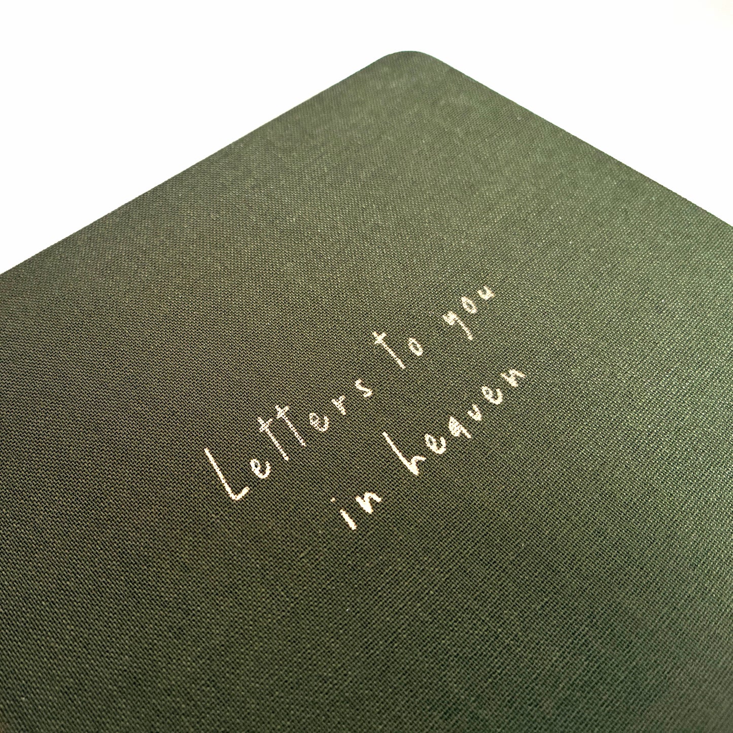 Letters to You in Heaven Linen Notebook | Grief Journal