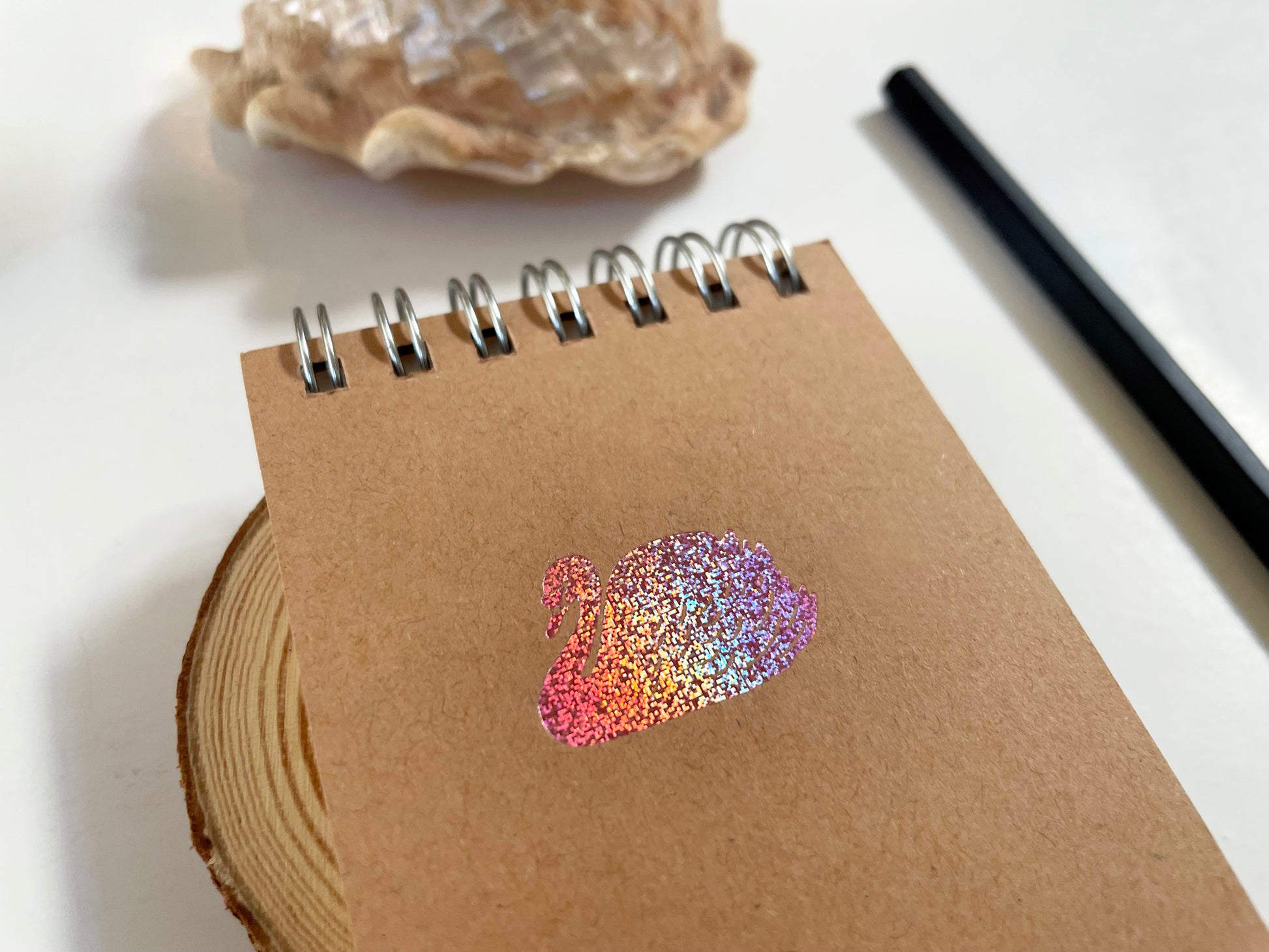 Foil Embossed Tiny Treasures Pocket-Size Top Spiral Notebook - Studio Portmanteau