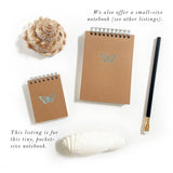 Foil Embossed Butterfly Pocket-Size Top Spiral Notebook - Studio Portmanteau