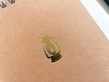 Foil Embossed Camping Lantern Small Top Spiral Notebook - Studio Portmanteau