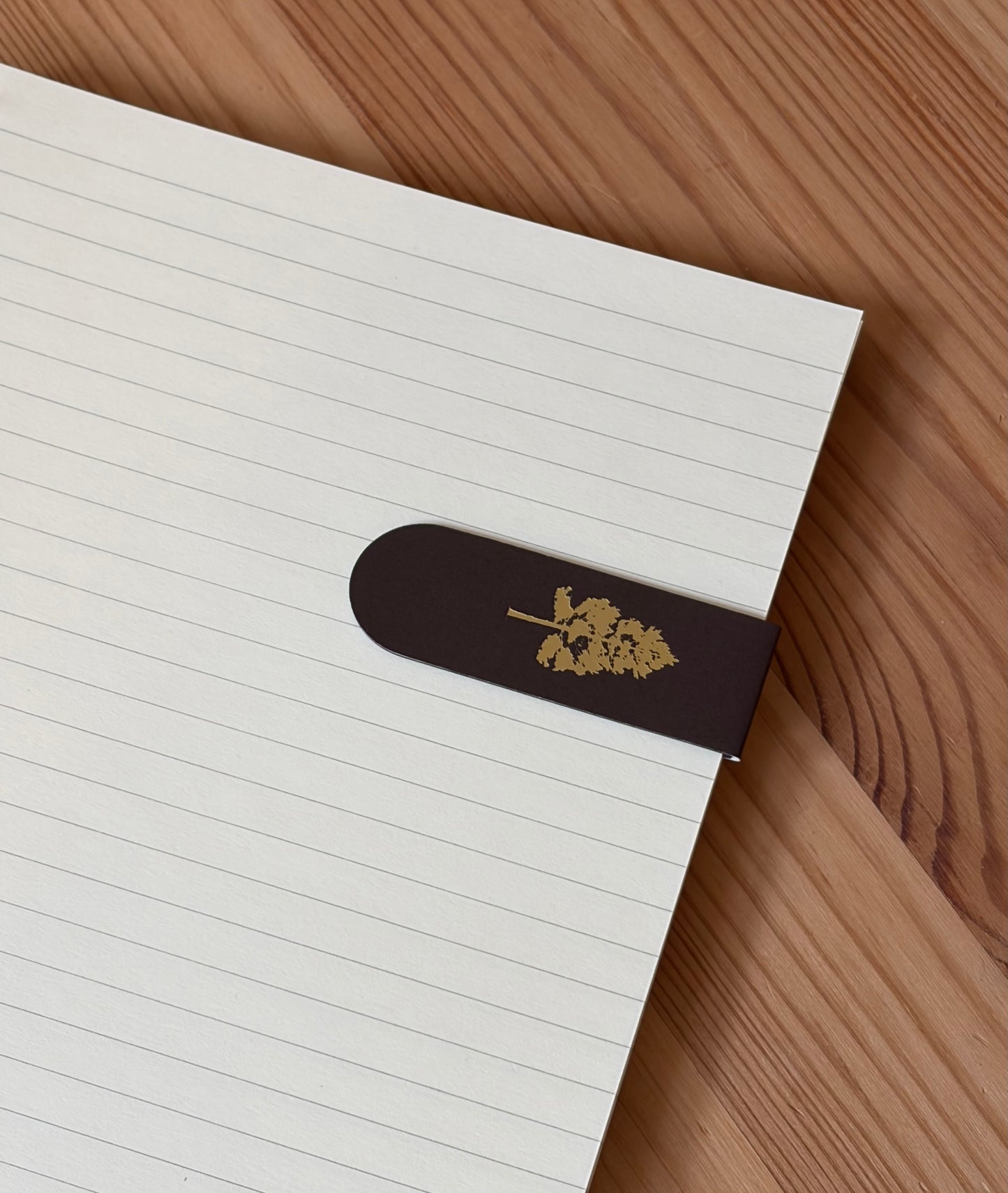 Pine Trees Gold Foil Magnetic Bookmark Trio | Forest Gift