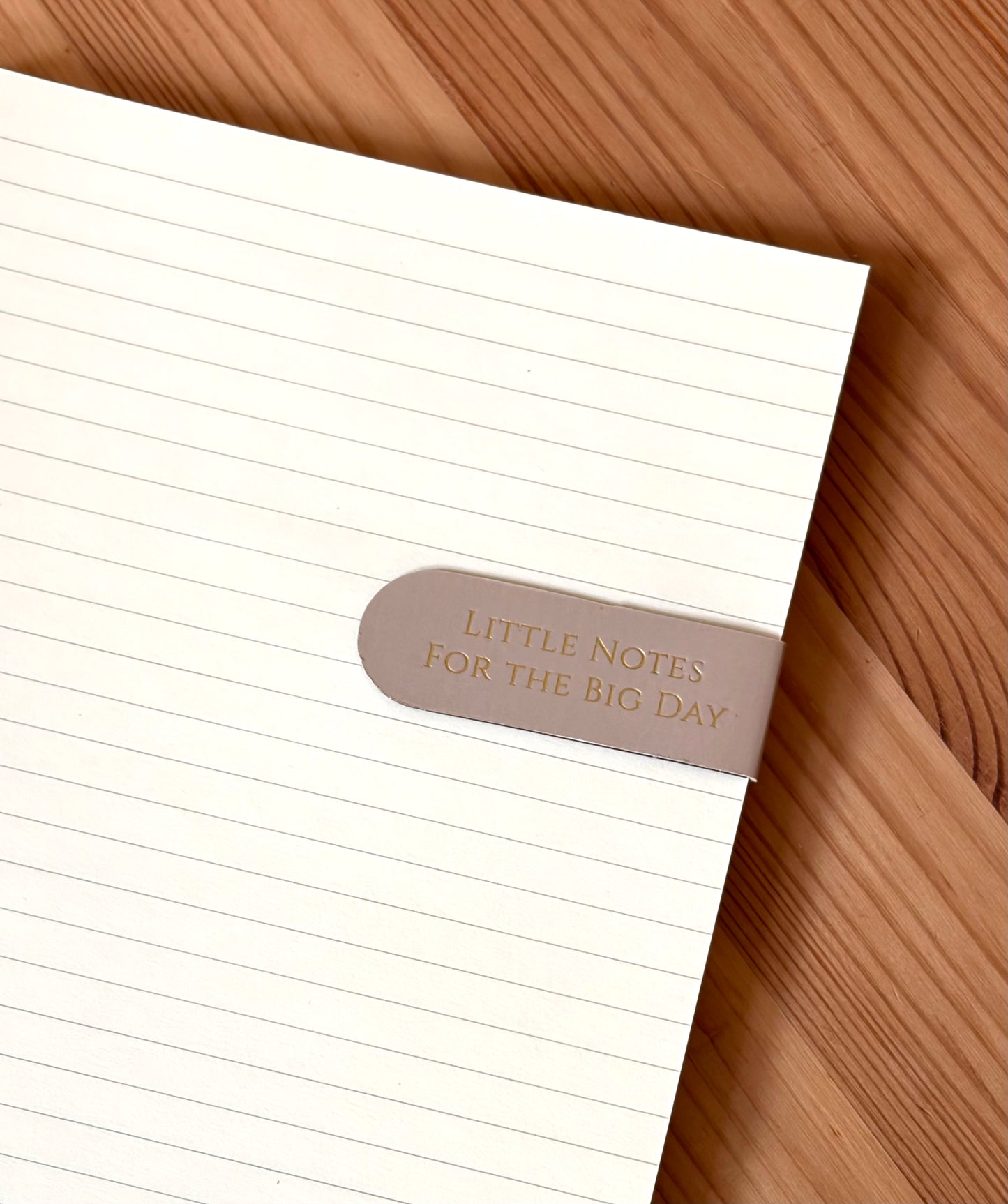 Wedding Magnetic Bookmark Trio | Embossed Engagement Gift