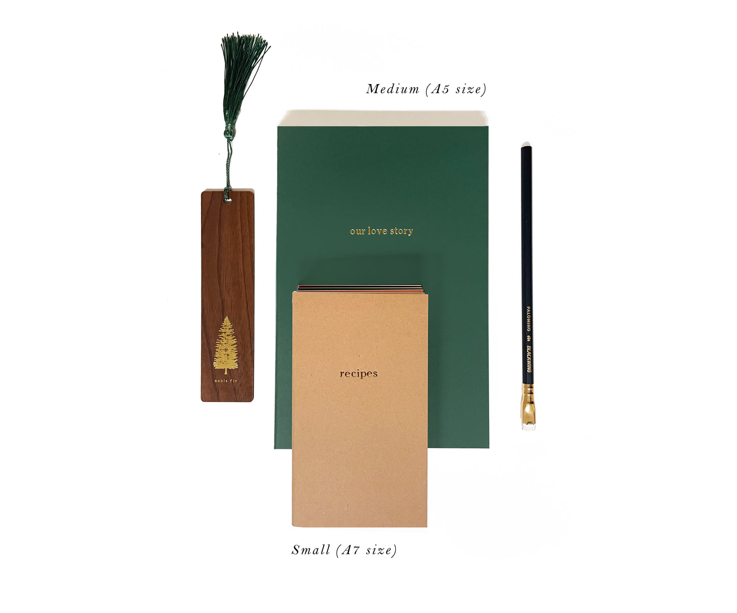 Custom Logo Foil Embossed Medium Saddle Stitch Notebook