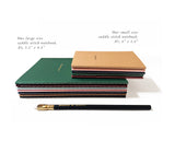 Custom Text Foil Embossed Large Saddle Stitch Notebook - Studio Portmanteau