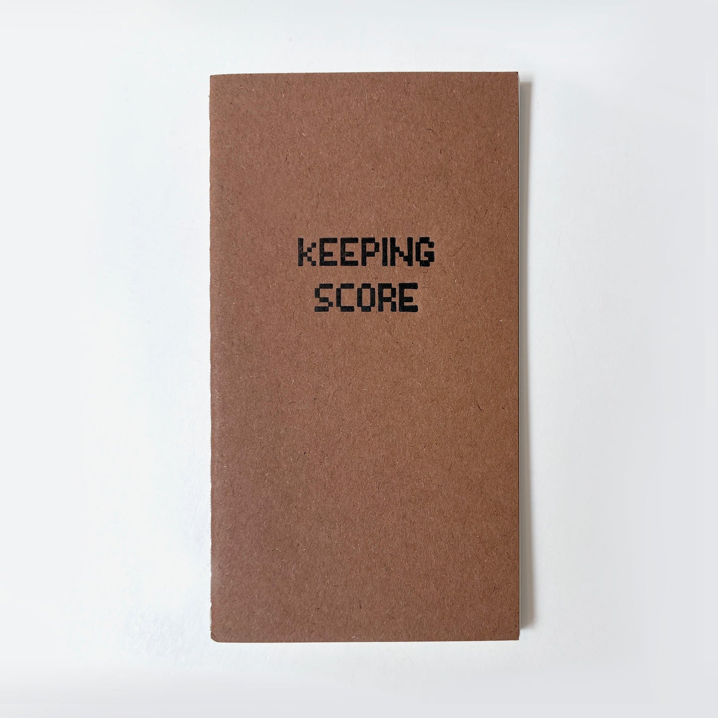 Keeping Score Mini Saddle Stitch Notebook | Game Night Scorekeeping Log Book