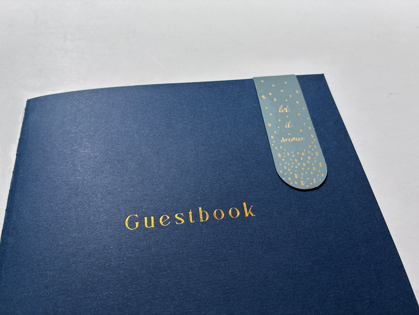 Let it Snow Gold Foil Magnetic Bookmark Trio | Cozy Gift