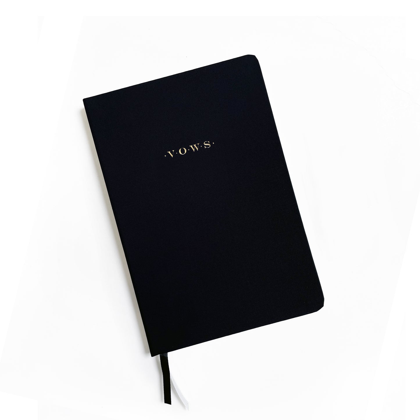 Wedding Vows Foil Embossed Linen Notebook | Neutral Hues