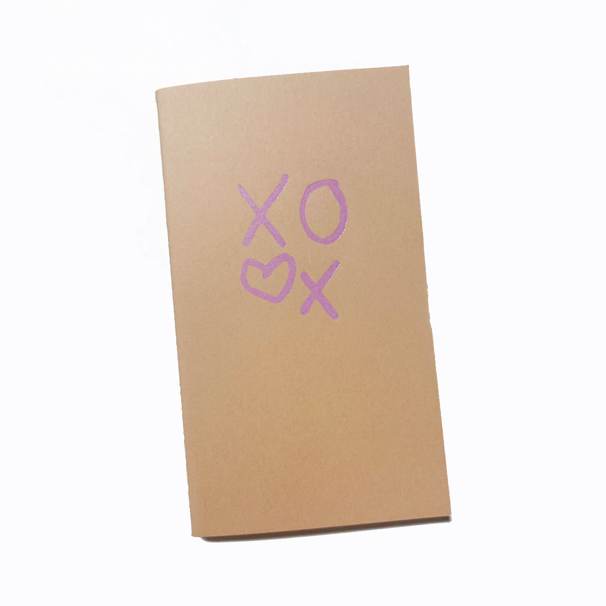 Hugs & Kisses Mini Saddle Stitch Notebook | XOXO Jotter Journal