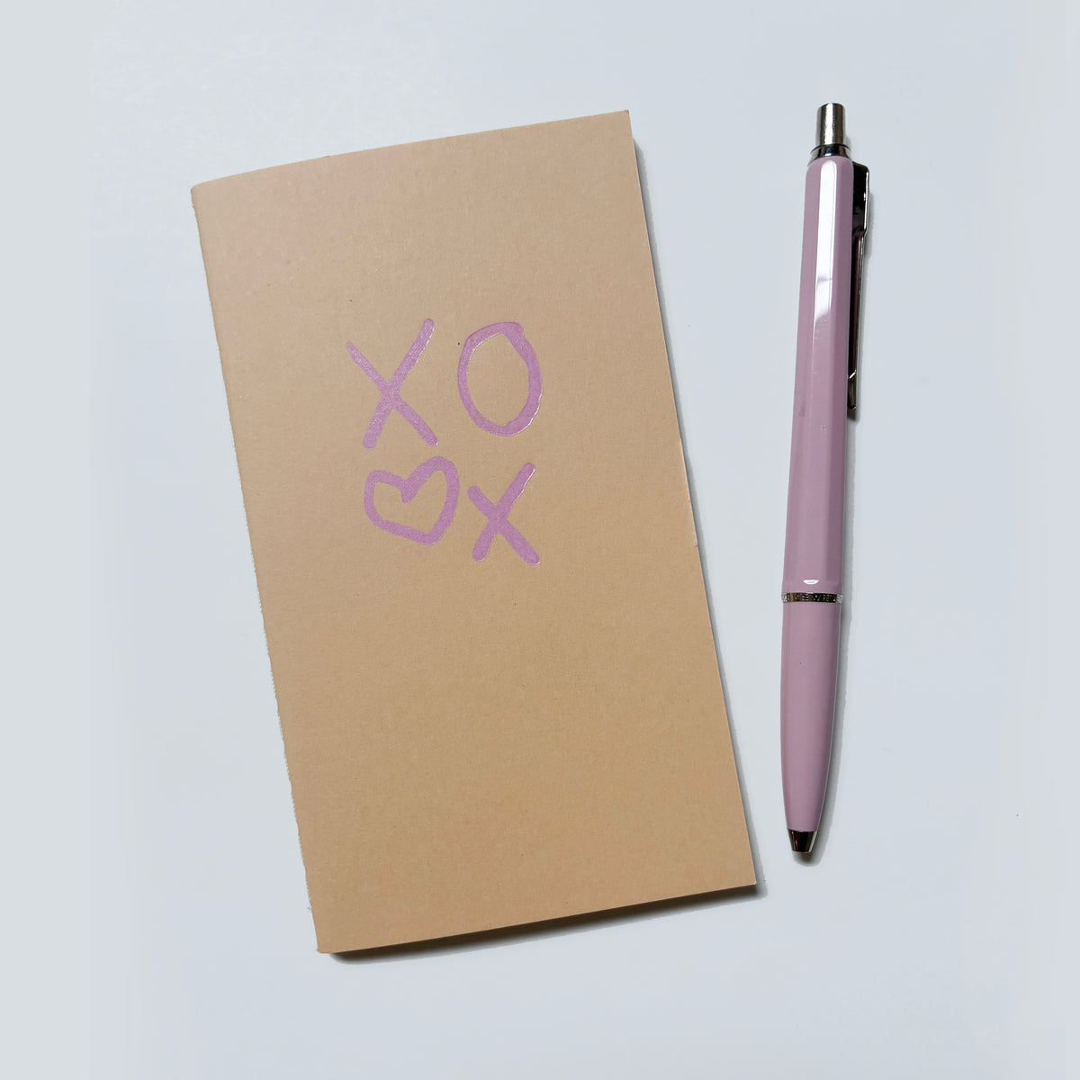 Hugs & Kisses Mini Saddle Stitch Notebook | XOXO Jotter Journal