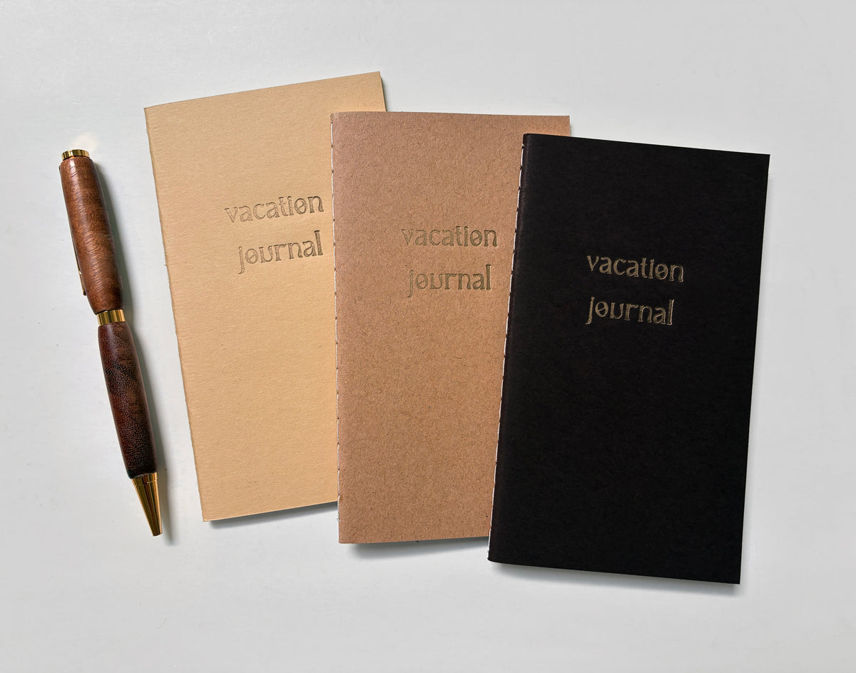 Vacation Journal Mini Saddle Stitch Notebook | Tiny Travel Notebook