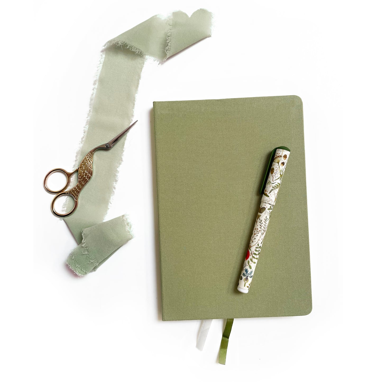 Blank A5 Linen Notebook - Vintage Pastels