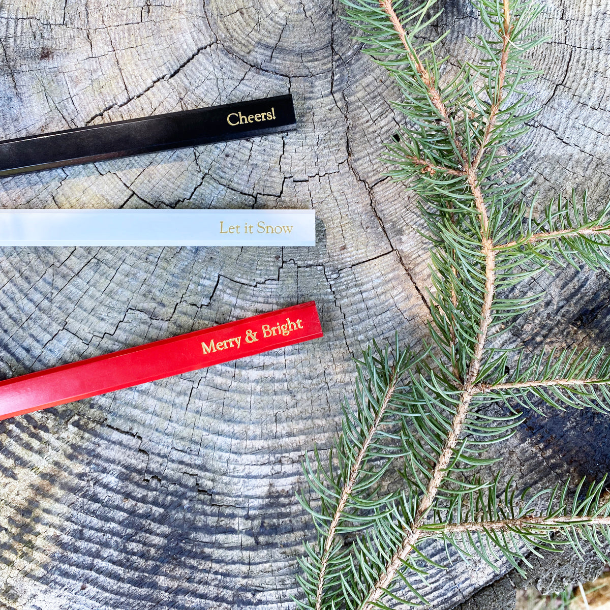 Custom Logo Embossed Carpenter Pencils