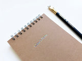 Custom Text Foil Embossed Small Top Spiral Notebook - Studio Portmanteau