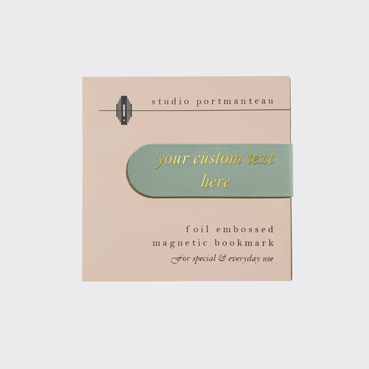 Custom Text Foil Embossed Magnetic Bookmarks