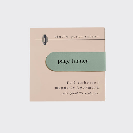 Page Turner Foil Embossed Magnetic Bookmark