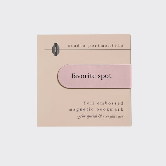 Favorite Spot Foil Embossed Magnetic Bookmark