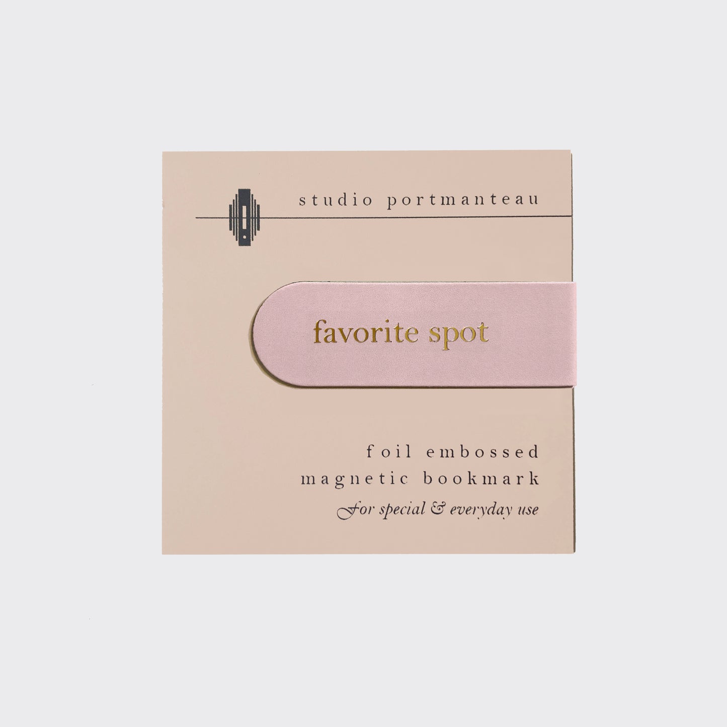 Favorite Spot Foil Embossed Magnetic Bookmark