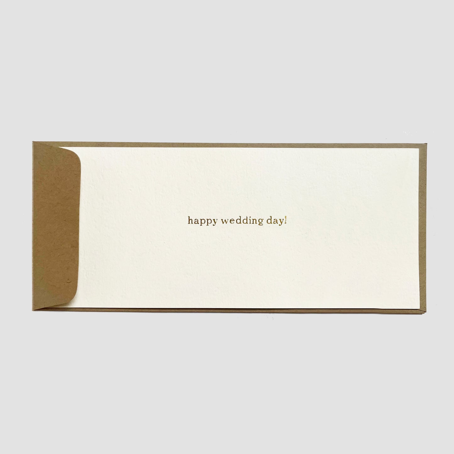 Custom Text #10 Flat Greeting Card | Money Holder Envelope Size