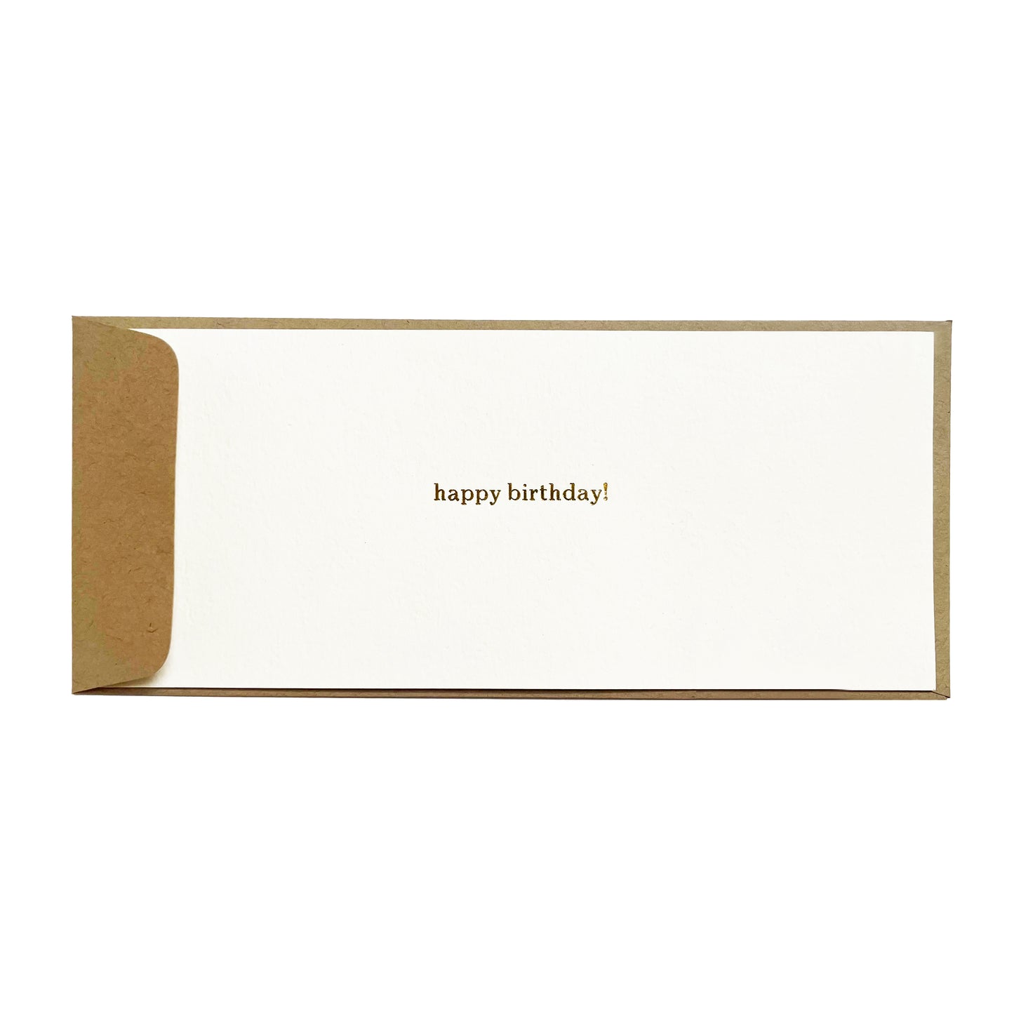 Custom Text #10 Flat Greeting Card | Money Holder Envelope Size