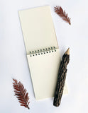 Custom Text Foil Embossed Small Top Spiral Notebook - Studio Portmanteau