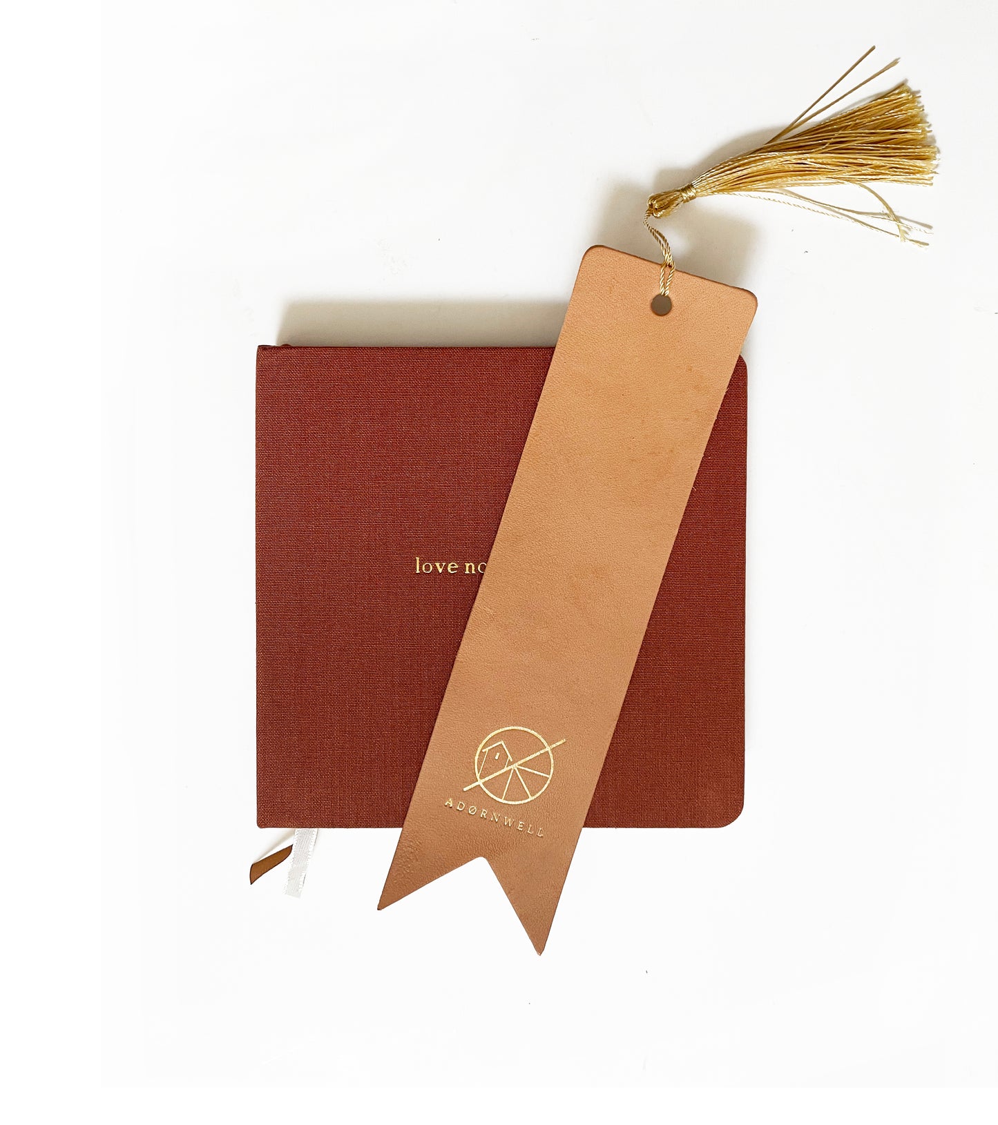 Set of (30) Custom Logo Foil Embossed Leather Bookmarks