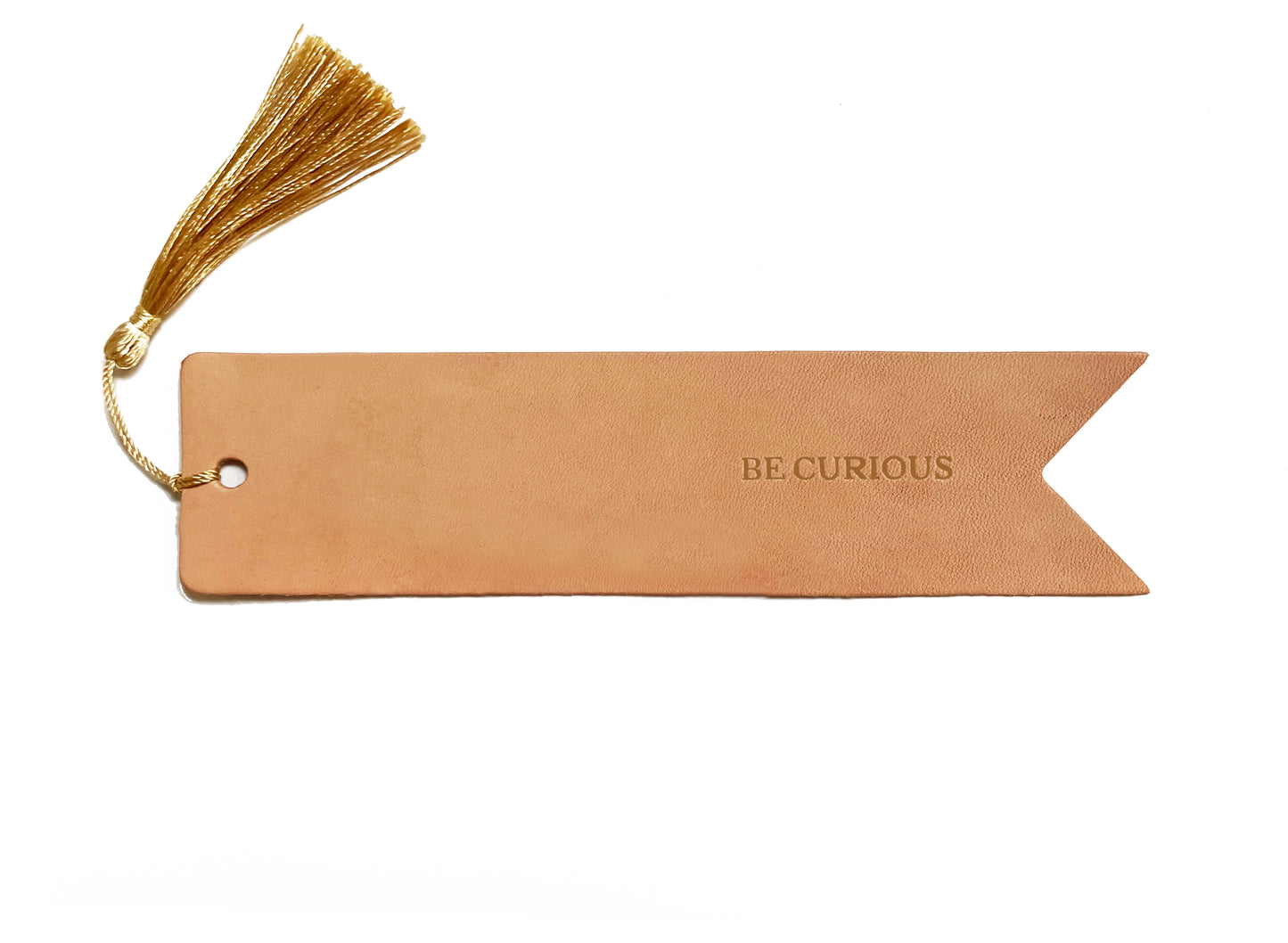 Custom Text Debossed Genuine Leather Bookmark | Bookish Gift