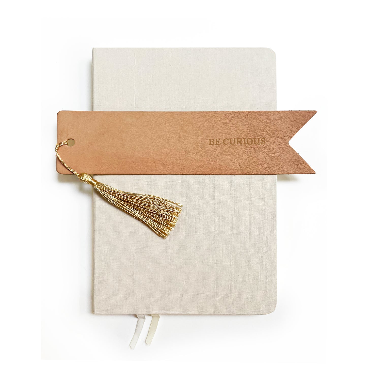 Custom Text Debossed Genuine Leather Bookmark | Bookish Gift