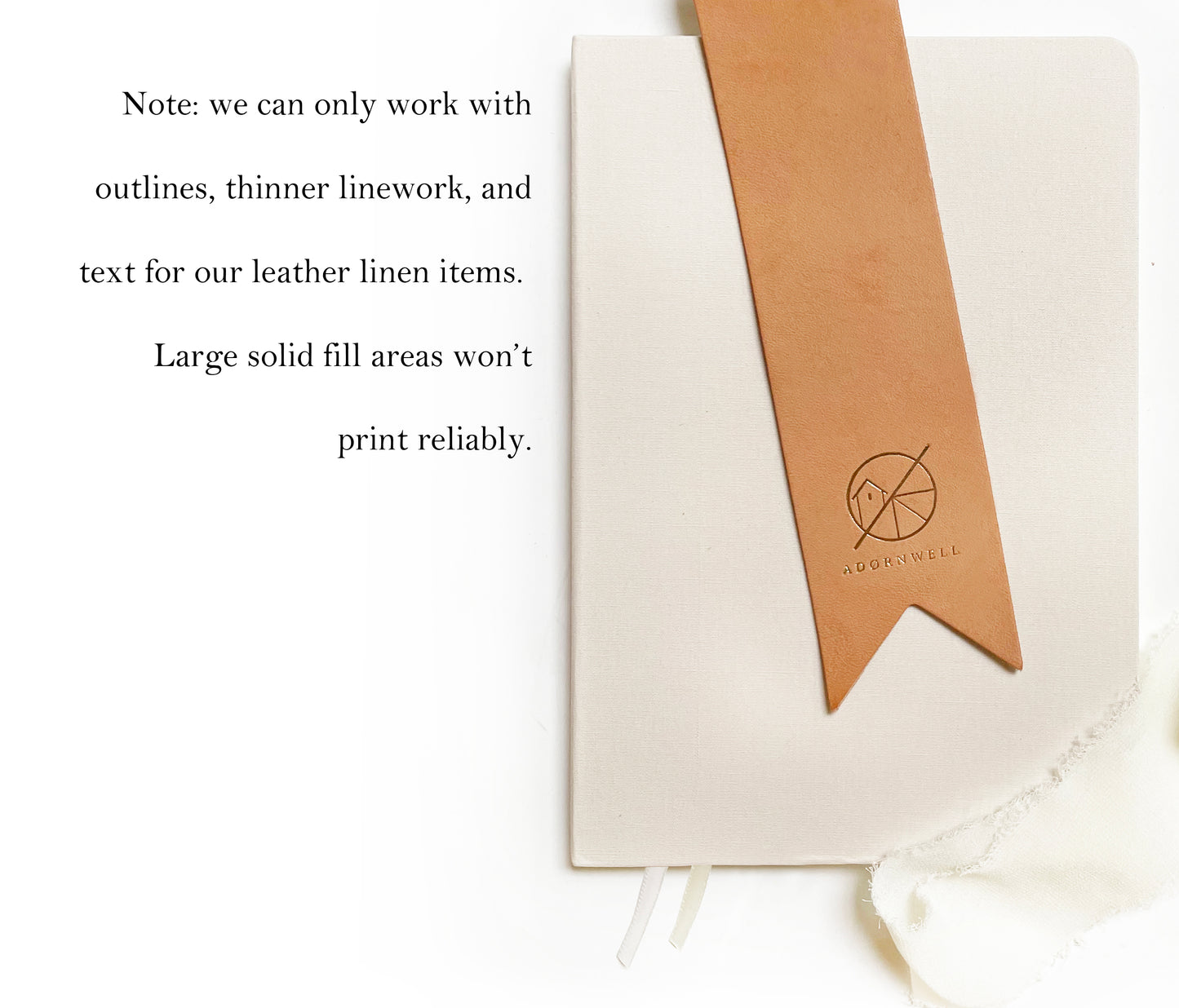 Custom Logo Foil Embossed Leather Bookmarks