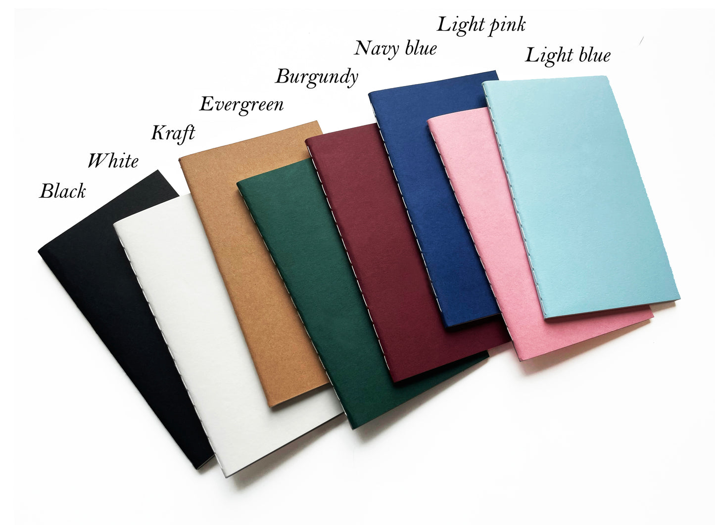 Custom Text Blind Debossed Mini Saddle Stitch Notebook
