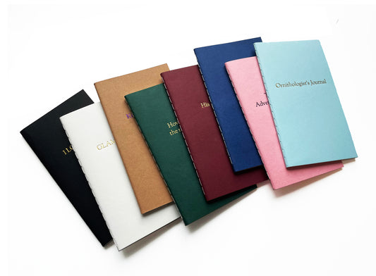 Custom Text Foil Embossed Mini Saddle Stitch Notebook