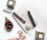 Foil Embossed Compass Rose Wooden Bookmark - Studio Portmanteau