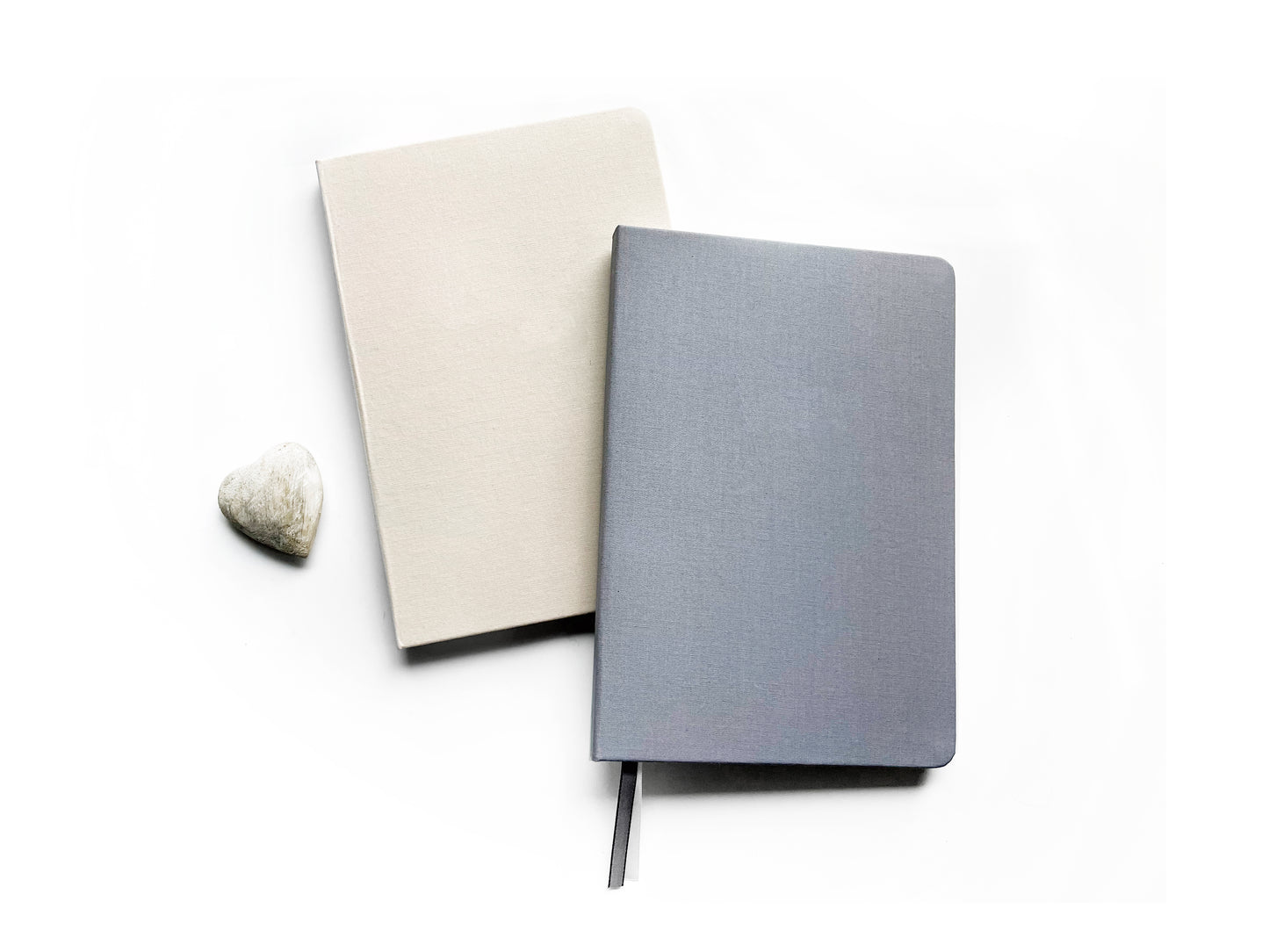 Blank A5 Linen Notebook - Neutral Tones