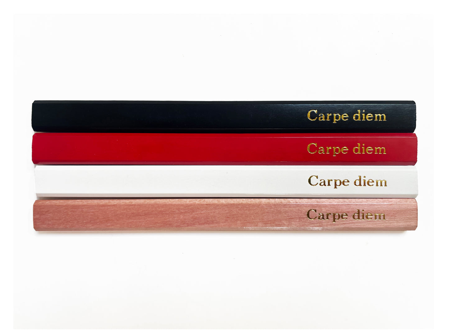 Carpe Diem Foil Embossed Carpenter Pencil