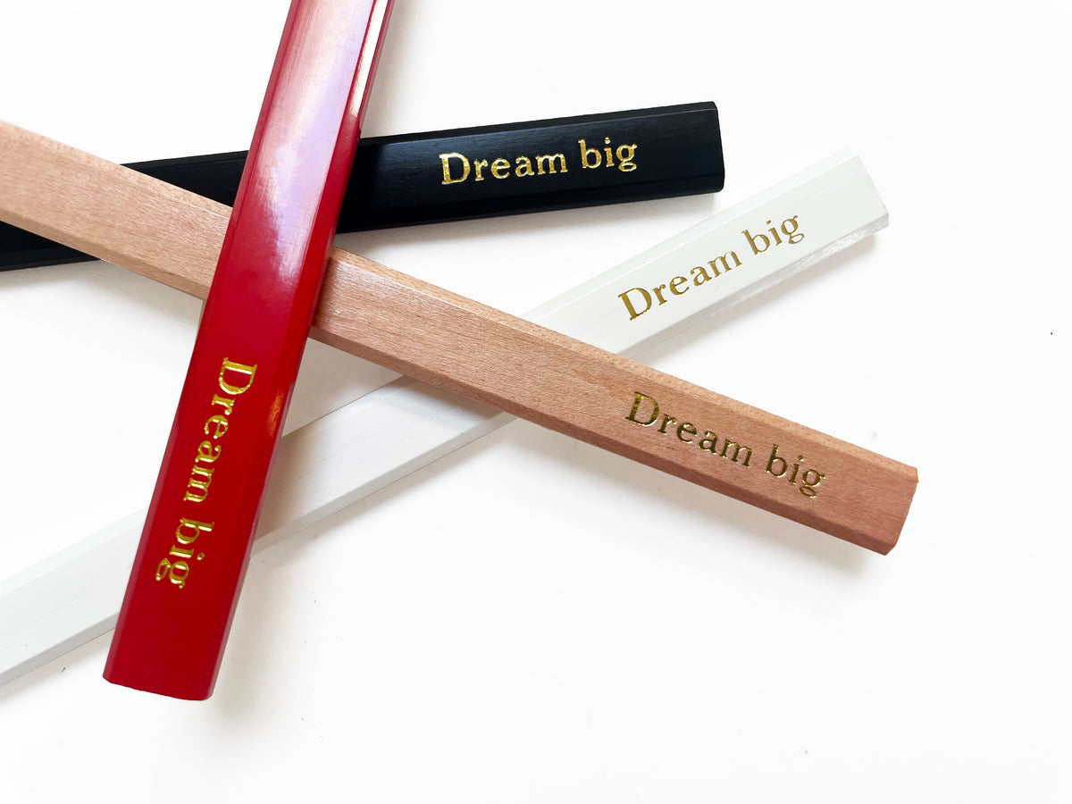 Custom Logo Embossed Carpenter Pencils