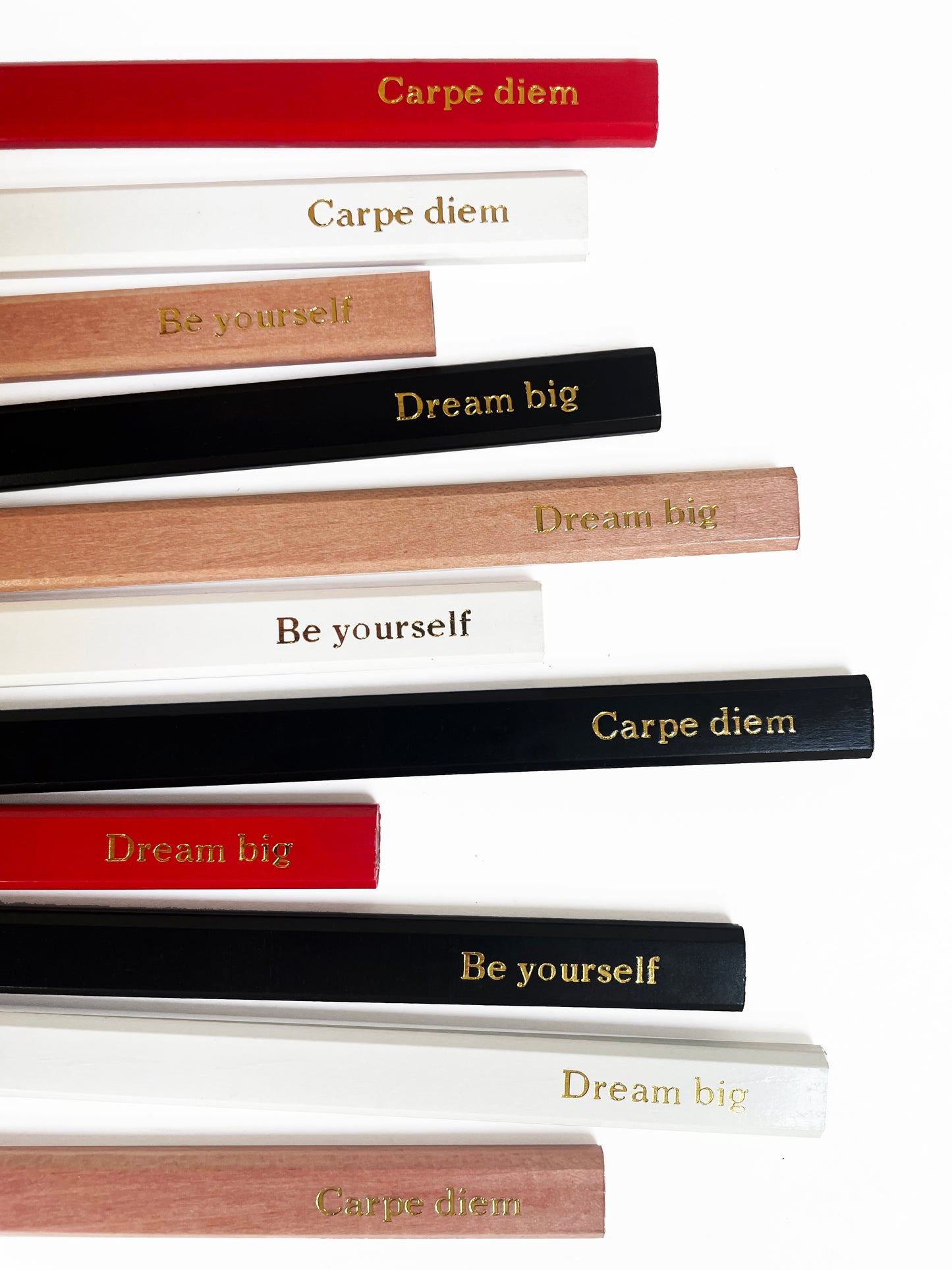 Carpe Diem Foil Embossed Carpenter Pencil