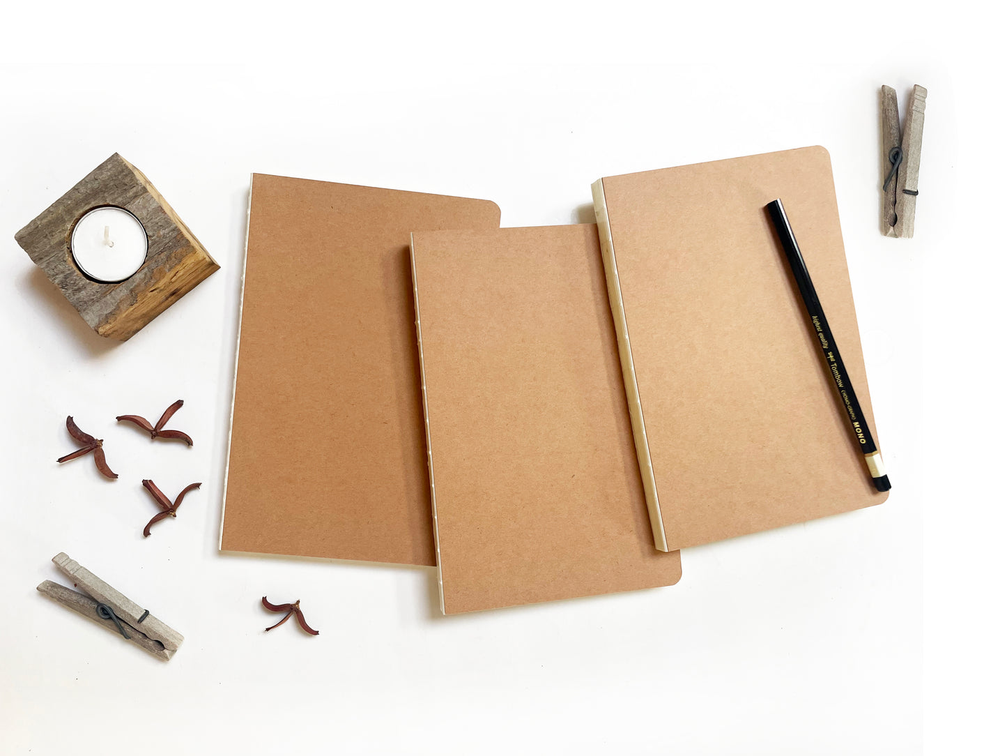 Exposed Binding Notebook | Vintage Coptic Binding Lay Flat Journal