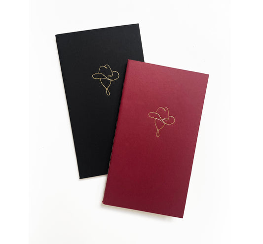 Cowboy Hat Mini Saddle Stitch Notebook