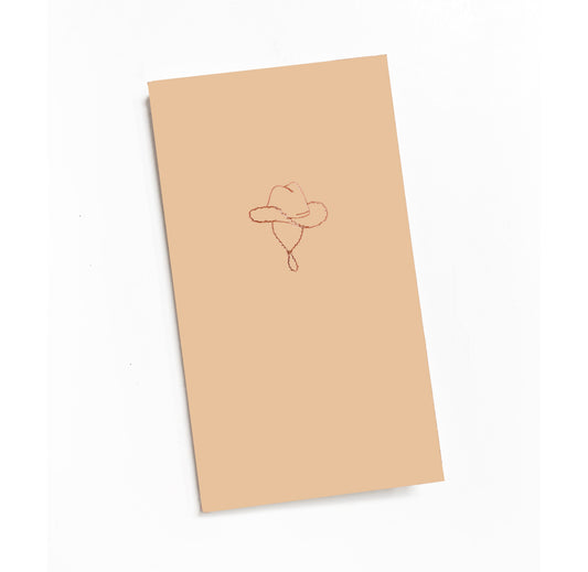 Cowboy Hat Mini Saddle Stitch Notebook