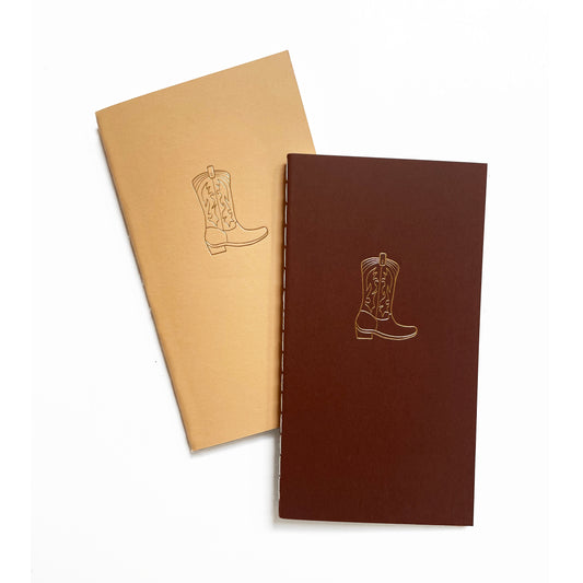 Cowboy Boot Mini Saddle Stitch Notebook